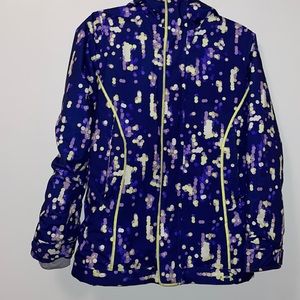 Under Armour Puffer jacket Large Coldgear storm 2 purple dot youth Girls hooded